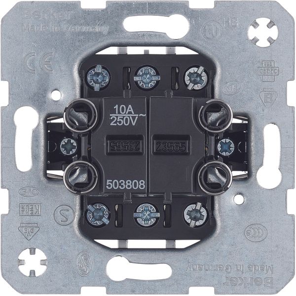 Series push-button 2 change-over contacts with isolated input terminal image 1