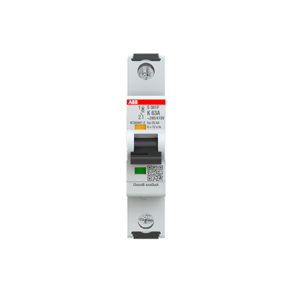 S301P-K63 Miniature Circuit Breaker - 1P - K - 63 A image 10