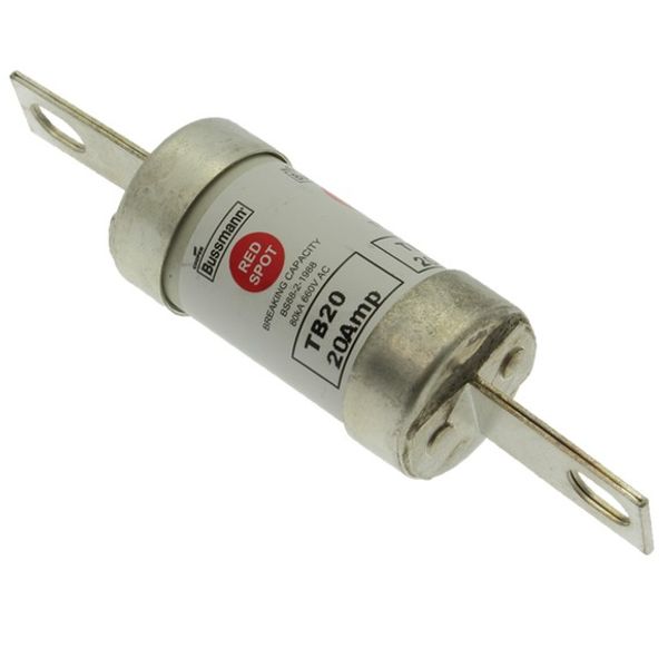 Fuse-link, low voltage, 20 A, AC 660 V, DC 460 V, BS88, 27 x 112 mm, gL/gG, BS image 3