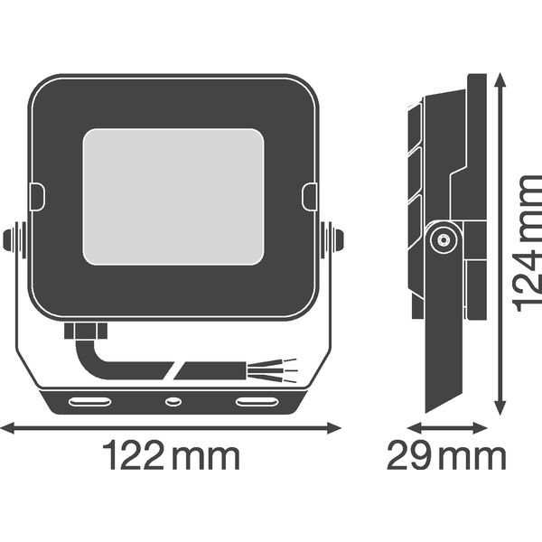 FLOODLIGHT COMPACT 20W 840 SYM 100 WT image 2