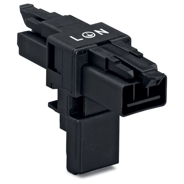 T-distribution connector 3-pole Cod. A black image 2