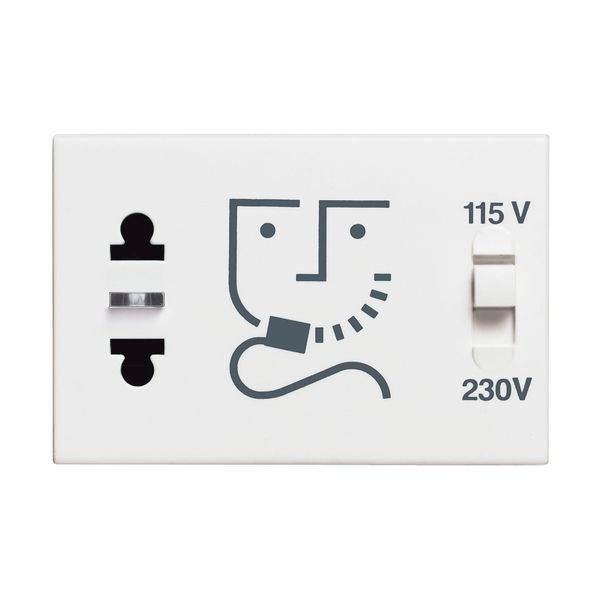 CLASSIA - SHAVER SOCKET WHITE 230V image 1