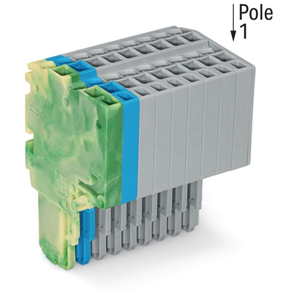 2-conductor female connector Push-in CAGE CLAMP® 1.5 mm² green-yellow/ image 2