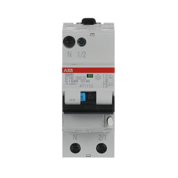 DS201 C10 AC30-L Residual Current Circuit Breaker with Overcurrent Protection image 1