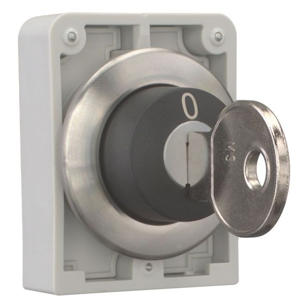 Key-operated actuator, Flat Front, maintained, 2 positions, Key withdrawable: 0, I, Bezel: stainless steel image 11