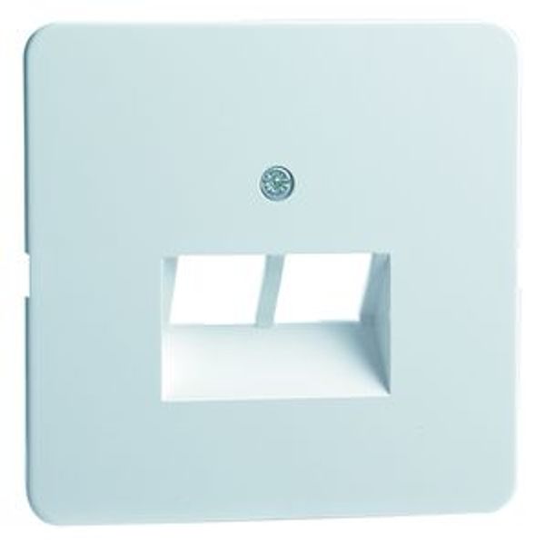 Central plate for UAE junction boxes, white D 80.610 UAE/2-N W image 1