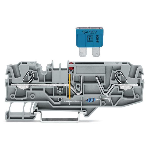 2-conductor fuse terminal block for automotive blade-style fuses with image 4