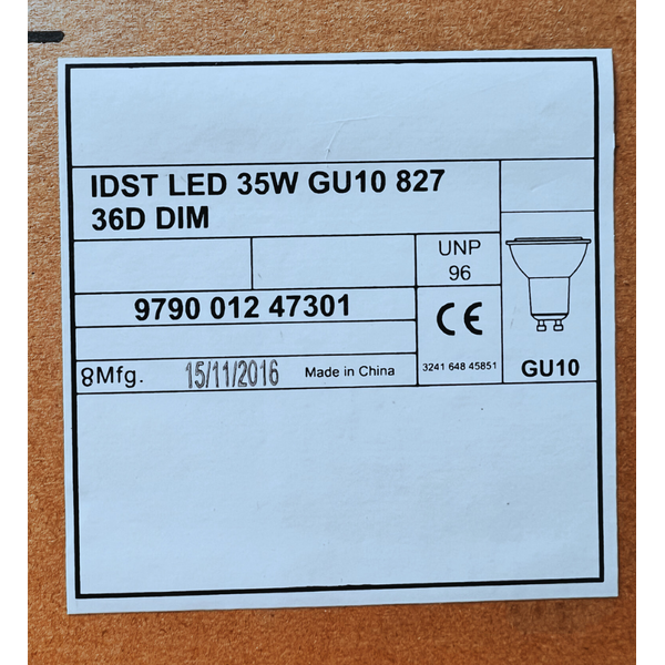 Bulb LED GU10 3.5.W 2700K 240lm 36" DIMM without packaging. image 3