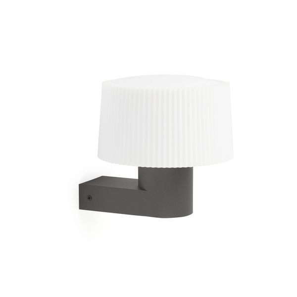 MUFFIN DARK GREY WALL LAMP 1XE27 MAX 15W image 1