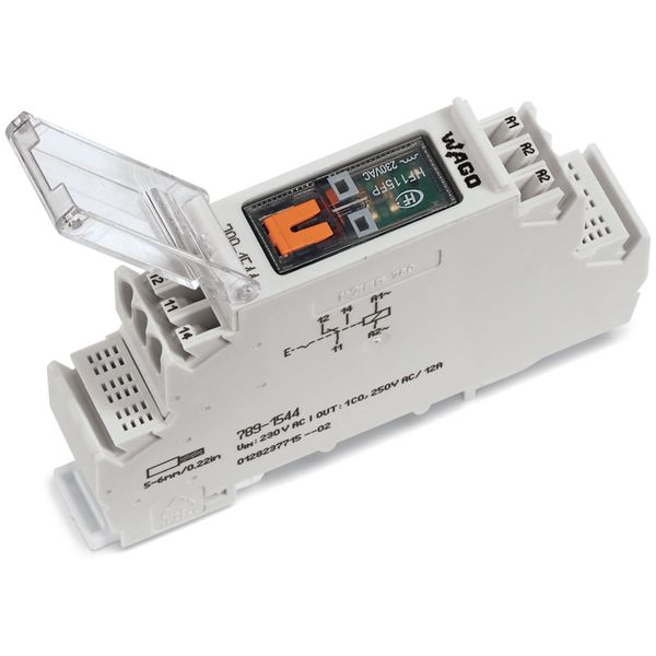 Relay module Nominal input voltage: 230 VAC 1 changeover contact image 2