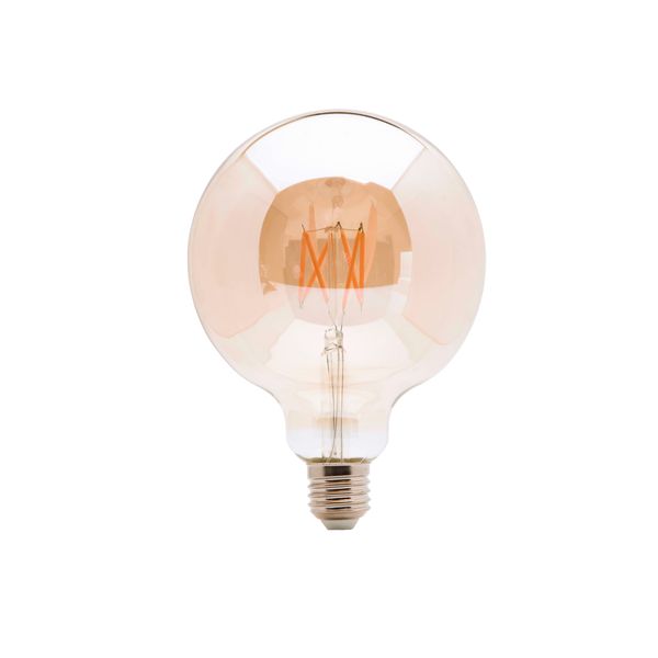 FILAMENT LED E27 230V 5W G125x185 mm 2000K DIMMABLE GOLD image 1