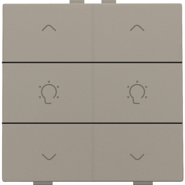 Double dimming control for Niko Home Control, bronze coated image 2