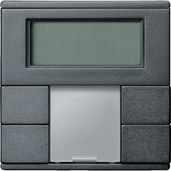 Thermostat with display, KNX, room, anthracite, System M image 2