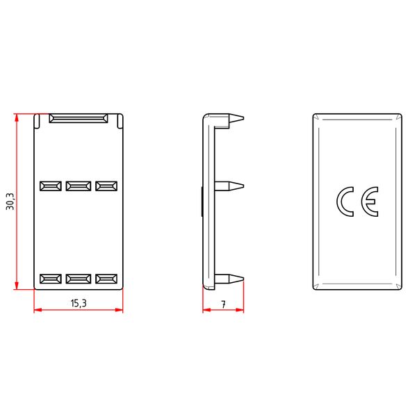 End-cap for ARROW S - Busbar BS900147 image 2