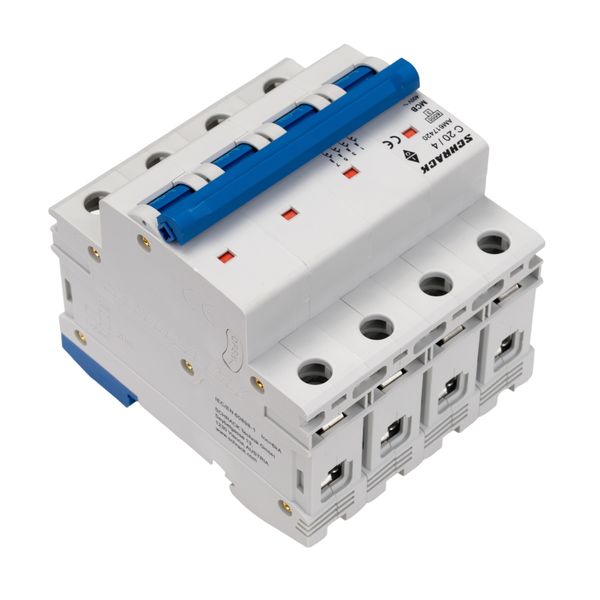 Miniature Circuit Breaker (MCB) AMPARO 6kA, C 20A, 4-pole image 4