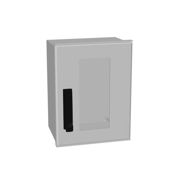 MINIPOL with glazed door + swing handle, H=400 W=300 D=200mm image 1