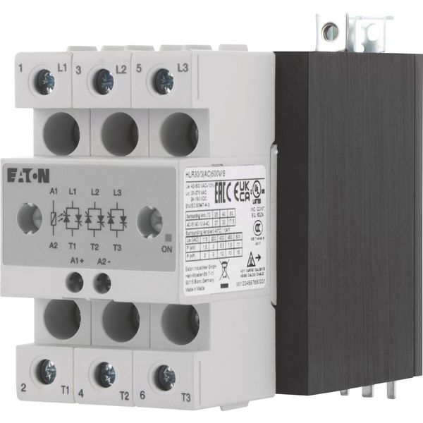 Solid-state relay, 3-phase, 30 A, 42 - 660 V, AC/DC, high fuse protection image 9