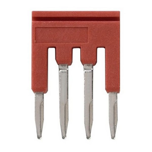 Short bar for terminal blocks 1 mm² push-in plus, 4 poles, red color image 3