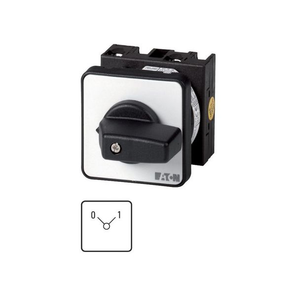 ON-OFF switches, T0, 20 A, centre mounting, 1 contact unit(s), Contacts: 1, 90 °, maintained, 0-1, Design number 15471 image 3