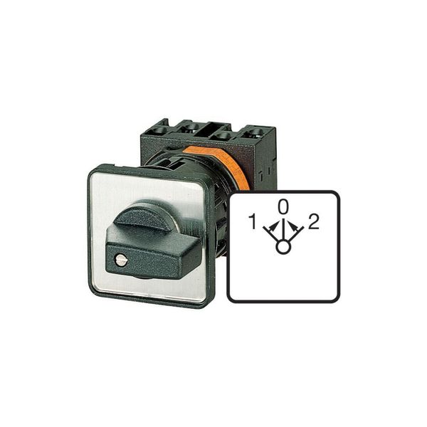 Reversing switches, T5B, 63 A, flush mounting, 3 contact unit(s), Contacts: 5, 45 °, momentary, With 0 (Off) position, with spring-return from both di image 4