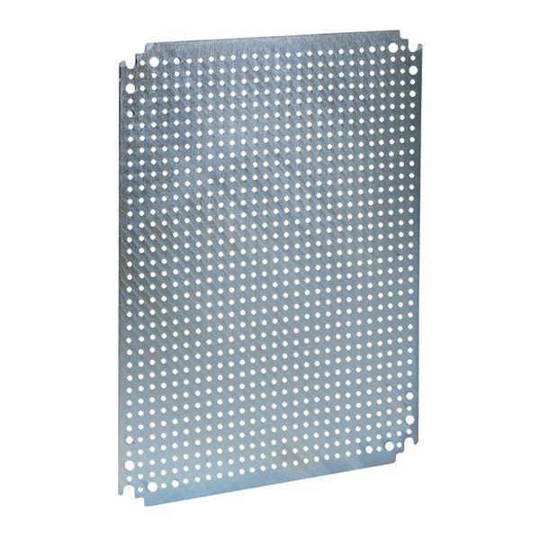 Microperforated mounting plate H600xW400 w/holes diam 3,6mm on 12,5mm pitch image 1