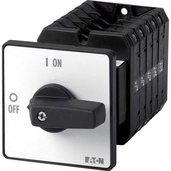 Step switches, T5, 100 A, rear mounting, 5 contact unit(s), Contacts: 9, 45 °, maintained, With 0 (Off) position, 0-3, Design number 15144 image 2