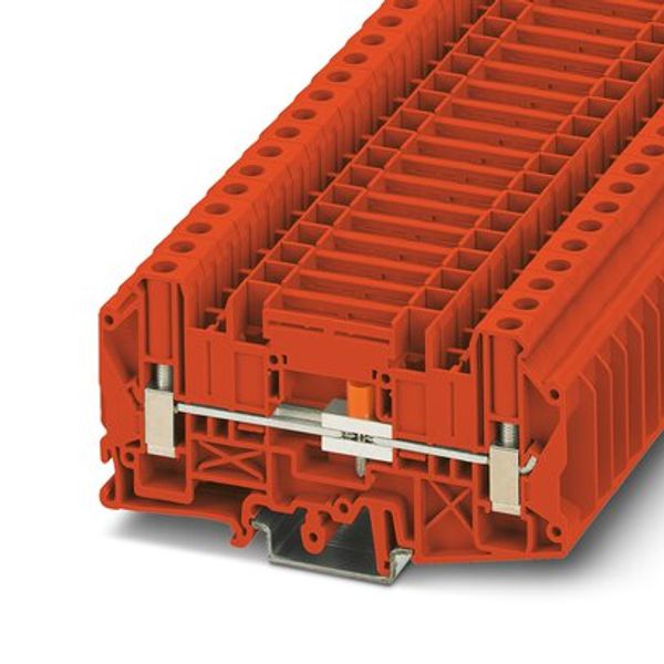 Disconnect terminal block Phoenix Contact UT 6-T/SP RD 1000V 41A image 1