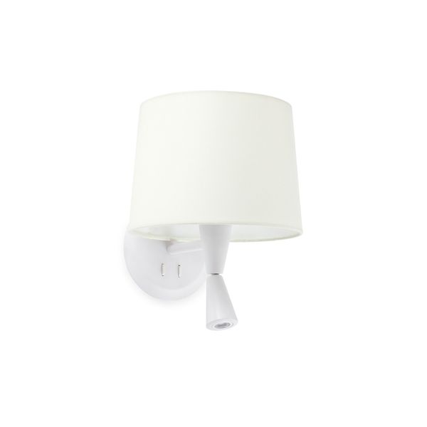 CONGA WHITE READER WALL LAMP WHITE LAMPSHADE ø215* image 1