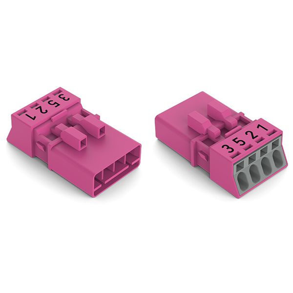 Plug 4-pole Cod. B pink image 2