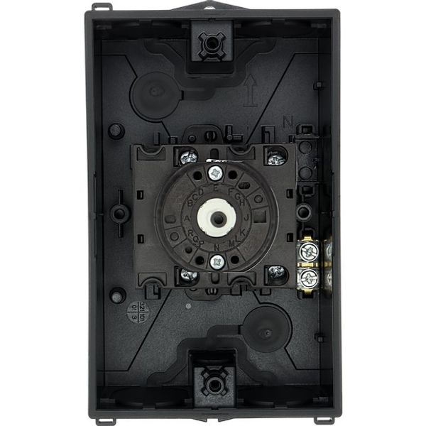 Main switch, T3, 32 A, surface mounting, 4 contact unit(s), 8-pole, STOP function, With black rotary handle and locking ring, Lockable in the 0 (Off) image 5