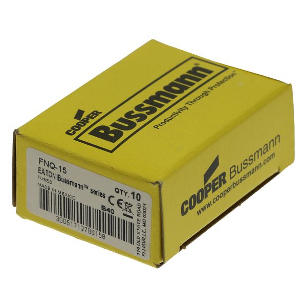 Fuse-link, LV, 15 A, AC 500 V, 10 x 38 mm, 13⁄32 x 1-1⁄2 inch, supplemental, UL, time-delay image 6