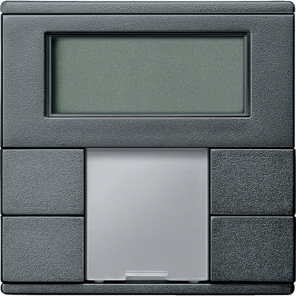 Thermostat with display, KNX, room, anthracite, System M image 3
