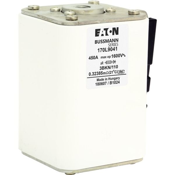 Fuse-link, high speed, 450 A, AC 1600 V, Size 3, 85 x 96 x 112 mm, aR, IEC, single indicator image 5