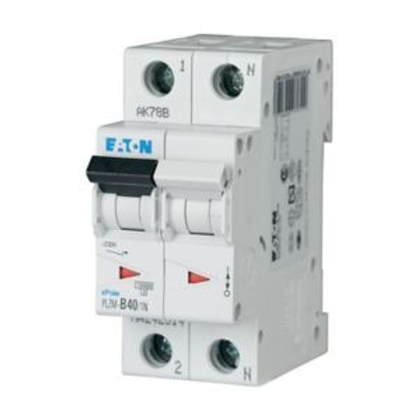 Miniature circuit breaker (MCB), 40 A, 1p+N, characteristic: D image 7