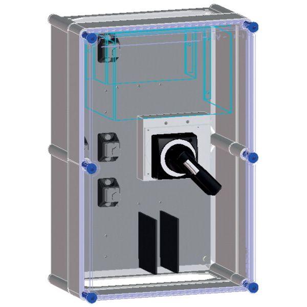 Switch enclosure prepared for 1 NZM3 MCCB 3P image 1