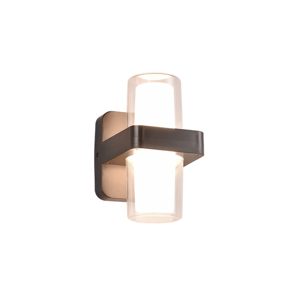 Limeira LED wall lamp square matt black image 1