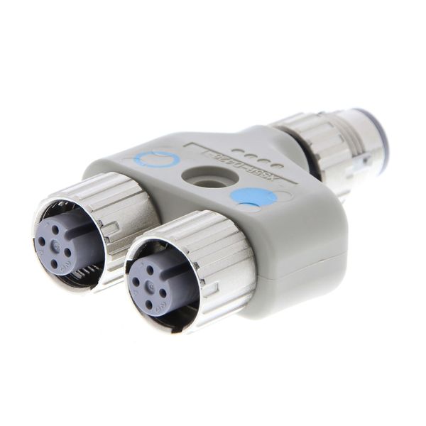 Y-Joint plug/socket M12 SmartClick without cable (4-4, 4-2) image 3