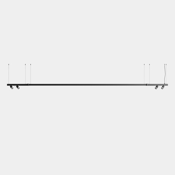 Lineal lighting system Apex Lineal Pendant 4190mm 4 Spots 52mm 84W LED warm-white 3000K CRI 90 ON-OFF Black IP20 6838lm image 1