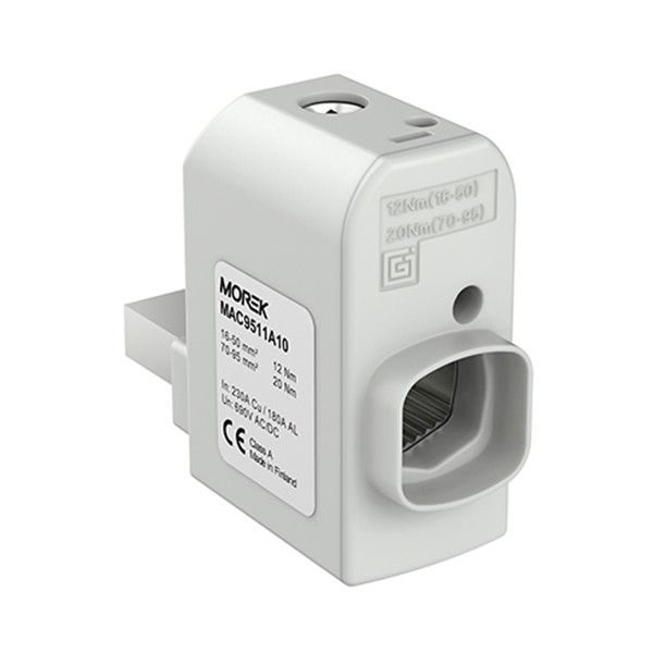 SR95RBR 1xAl/Cu 16-95mm² 690V Device connector,right-handed rounded bar image 1
