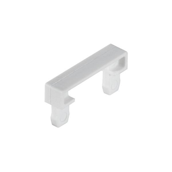 Terminal cover, PA 66, white, Height: 19.8 mm, Width: 4.5 mm, Depth: 9 image 1