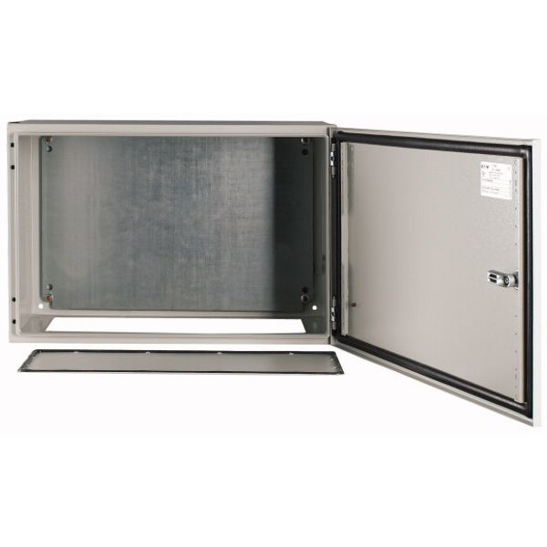 Wall enclosure with mounting plate, HxWxD=400x600x300mm image 1