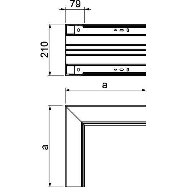 WDK I80210RW Internal corner  329x210x80 image 2