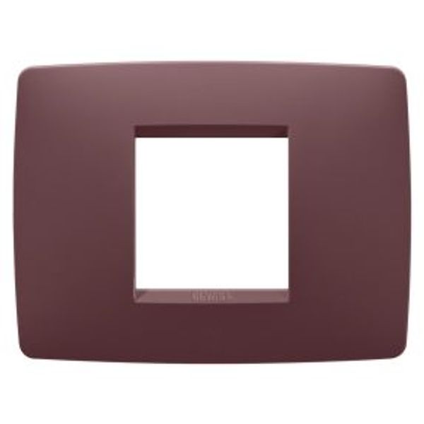 ONE PLATE - IN PAINTED TECHNOPOLYMER - 2 MODULES - TUSCAN RED - CHORUSMART image 1