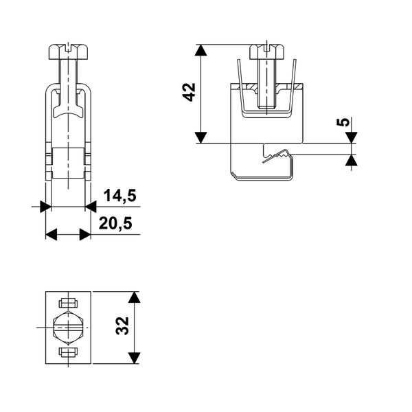 Universal conductor terminal 16-70mm² / 5mm image 2