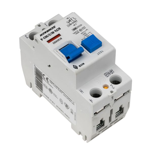 Residual current circuit breaker 40A, 2-p, 30mA,type A,6kA image 4