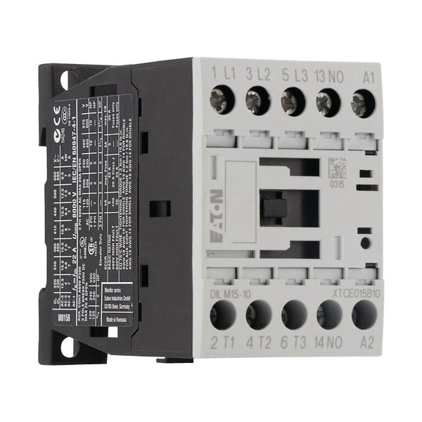 Contactor, 3 pole, 380 V 400 V 7.5 kW, 1 N/O, 400 V 50 Hz, 440 V 60 Hz, AC operation, Screw terminals image 16