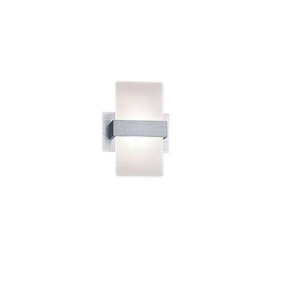 Platon LED wall lamp 1-pc brushed aluminium image 1