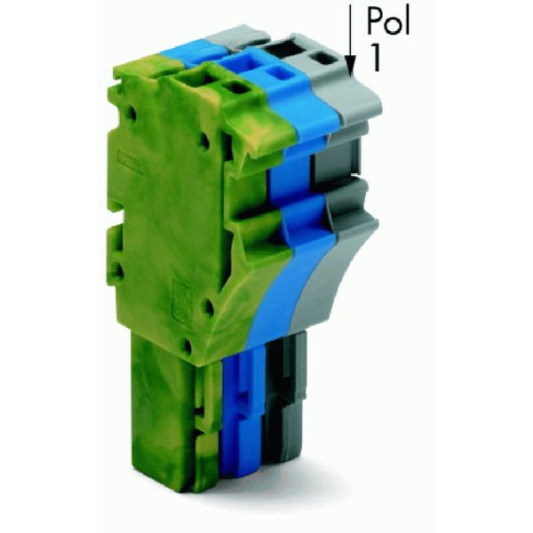 1-conductor female connector Push-in CAGE CLAMP® 4 mm² green-yellow/bl image 3