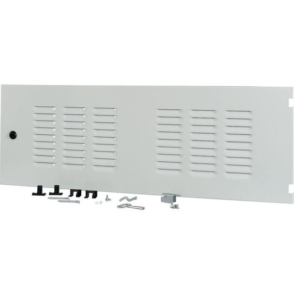 Section wide door, ventilated, right, HxW=350x1000mm, IP42, grey image 6
