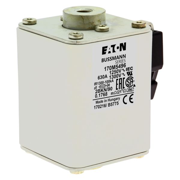 Fuse-link, high speed, 700 A, AC 1250 V, size 2, 61 x 77 x 91 mm, aR, IEC, UL, single indicator image 9